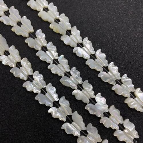18x16mm Natural Freshwater Butterfly Shape Non-porous DIY Handmade Exquisite Necklace Bracelet Jewelry Accessories Wholesale