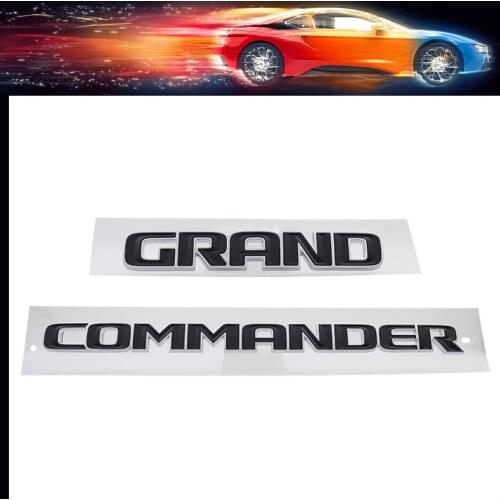 3D Premium car Engine Hood Fender trunk Door Rear Bonnet Nameplate Decal Emblem Badge Sticker for Grand Commander