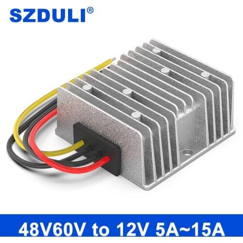 48V 60V to 12V 5A 8A 10A 15A DC step-down power converter 20~72V to 12V car transformer power module waterproof