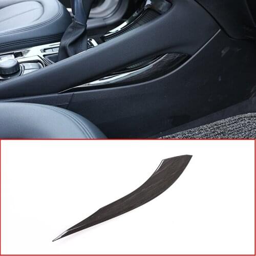 Black Wood Grain ABS Plastic Center Console Decoration Strip Trim For BMW X1 F48 2016-2019 For BMW X2 F47 2018