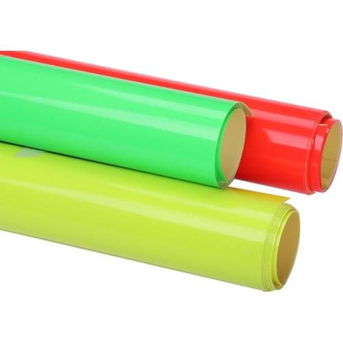 HOHOFILM 3COLORS A4 Sample Neon Self-Adhesive Craft Vinyl Synthetic For CAR Cup Wall Stickers 21cmx30cm 3pcs