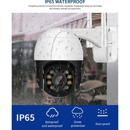 3MP PTZ IP WiFi Security Camera OutdoorCamera Two Way Audio Full Color Night Vision Waterproof Surveilance Wireless HD