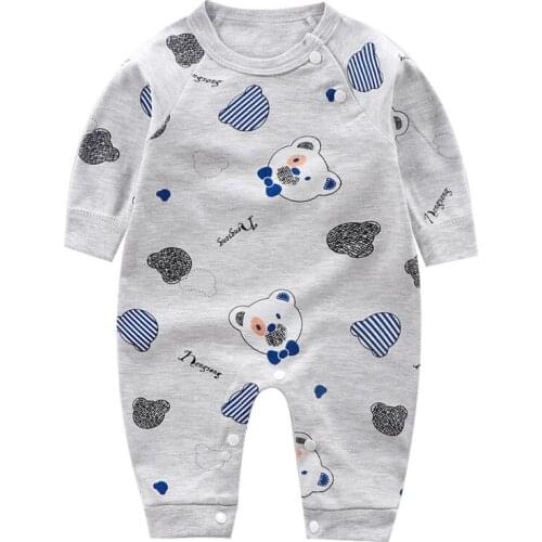 New born baby Rompers Baby Boys Girls Jumpsuit 2020 new Bebe Clothing O-neck Toddler Baby Clothes Cute bear Romper Baby Costumes