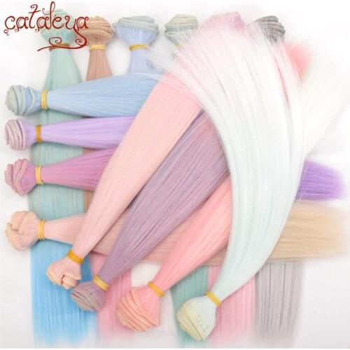 Cataleya Doll Bjd DIY High Temperature Fiber 1 Pcs 15cm * 100cm And 25*100cm Wig Gradually Color Hair Weaving