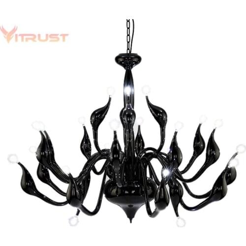 Swan Chandeliers Light Luxury Home Decoration Pendant Lights European Candle Lamp for Dining Bedroom G4 LED Bulbs AC110-220V