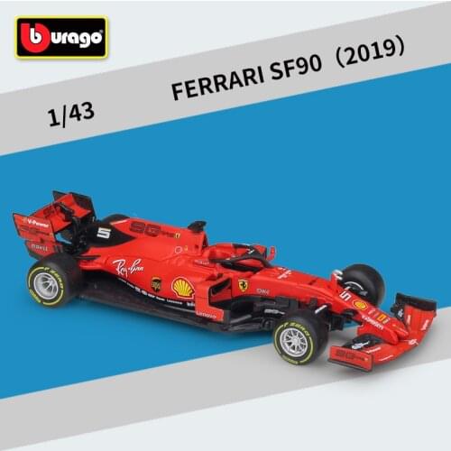 Bburago Diecast 1:43 Scale 2020 Metal F1 Car Formulaa 1 Racing Car F1 Model Car SF70H/71H/90 Alloy Kids Children Toys For Boys