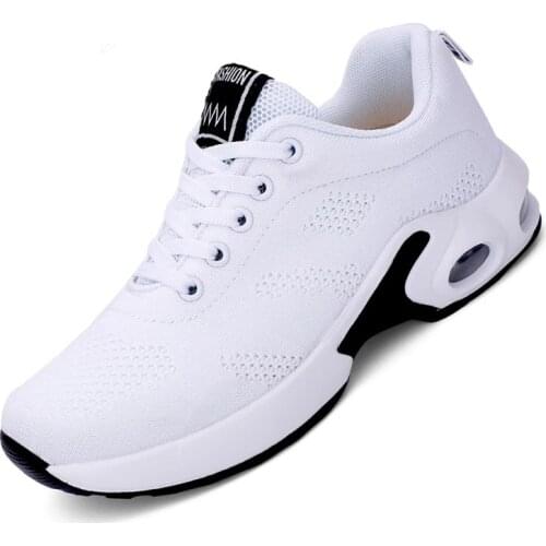 Fashion Women Lightweight Sneakers Running Shoes Outdoor Sports Shoes Breathable Mesh Comfort Running Shoes Air Cushion Lace Up