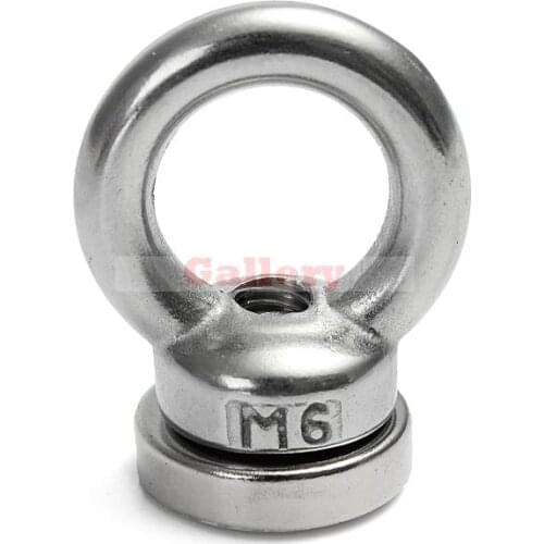 New Aimant Neodymium 2 Pcs Lot Strong Magnet 20x5mm Eyebolt Ring Salvage Magnetic Super Strong Magnet
