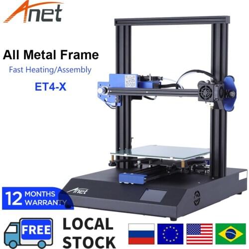 All Metal FDM DIY Anet ET4 X 3D Printer Impressora 3D High Precision Fast Heating Easy Assembly