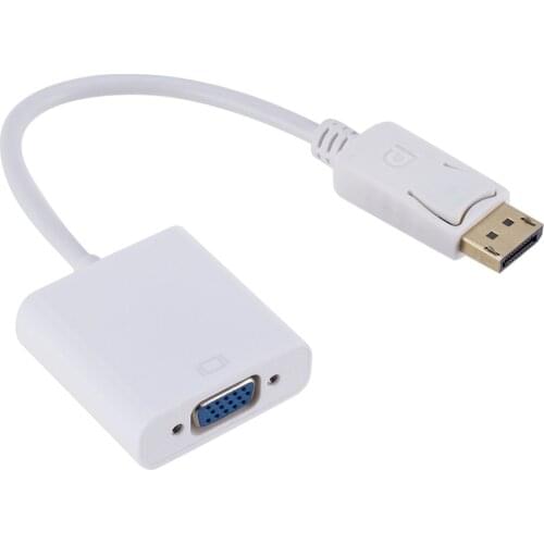 Displayport Display Port DP to VGA Adapter Cable Male to Female Converter for PC Bundle 1 Computer Slide Card Blister ONLENY