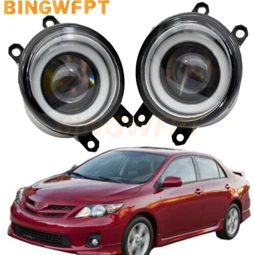 Angel Eye Fog Light Assembly Car Halo Ring Fog Lamp DRL H11 For Toyota Corolla 2007 2008 2009 2010-2015