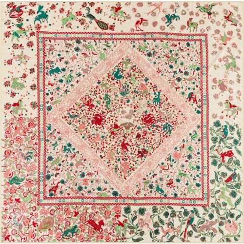 Spring and Summer Womens Silk Scarf Various Multicolor Options For outdoor use Fashion Female Sex Sunscreen Head Scarves