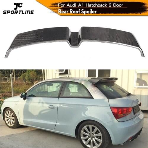 Carbon Fiber / FRP Rear Trunk Roof Spoiler Wings Window Lip Spoiler for Audi A1 8X PQ25 Hatchback 2 Door 2010 - 2014