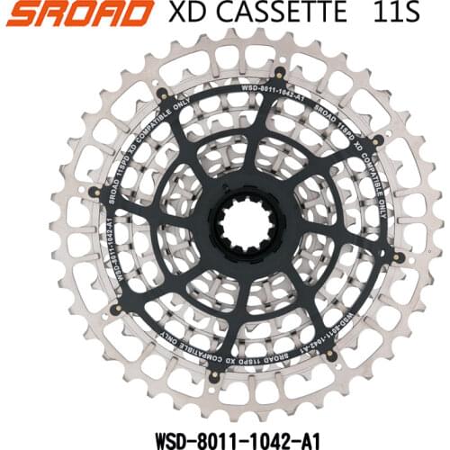 SROAD 11S 10-42T 11 Speed MTB Bicycle Cassette STEEL CNC Bike Freeewheel Fits SRAM XD Super Light CNC Made 310g