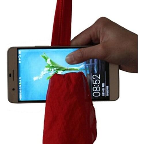 Magic Toys Scarves Through Mobile Phone Talent Show Screen Scarf Into The Phone Stage Close Props Interesting Games