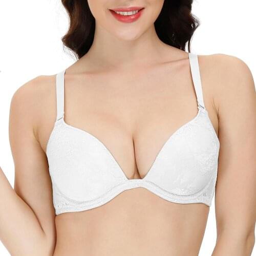 Sexy Push Up Lace Bralette Embroidery Underwire Sexy Lingerie Women Bra 65 70 75 80 85 90 95 100 A B C D DD E