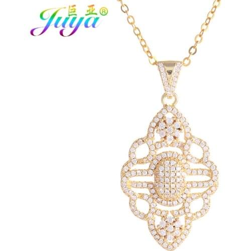 Dropshipping Micro Pave Zircon Floating Flower Charm Pendant Necklace For Women Fashion Luxury Necklace Wedding Party Jewelry
