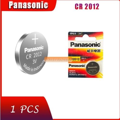 1 X original brand new battery for PANASONIC cr2012 3v button cell coin batteries for watch computer cr 2012