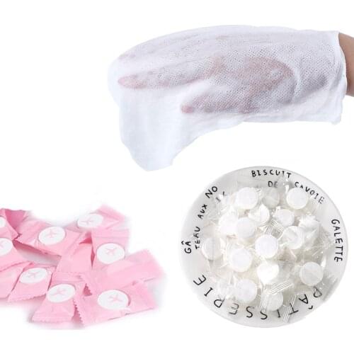100/300 Pcs Compressed Travel Cotton Towel Magic Towel Portable Face Towel Soft Napkin Perfect Candy Tissue Baby Cleaning Wipes