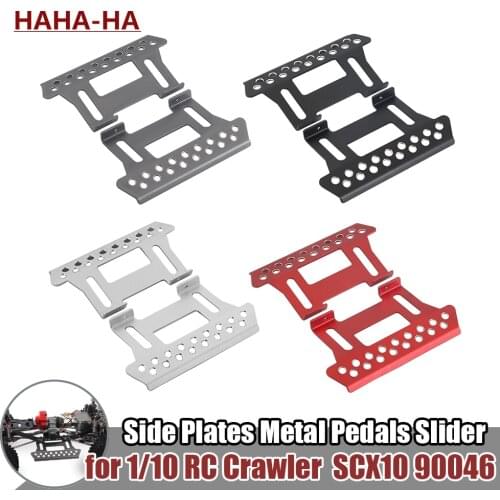 2PCS RC Car Rock Sliders Metal Pedal for 1/10 RC Crawler Axial SCX10 90046 90047 RC4WD TF2 Upgrade Parts