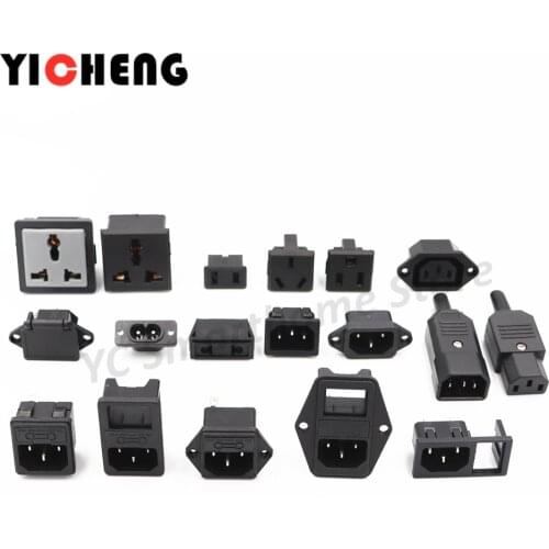 2Pcs Power outlet/plugs AC power sockets 2 holes/3 holes all copper Industrial or residential or general use wall outlet