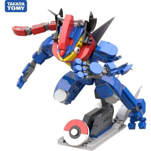 302PCS+ POKEMON Greninja Blocks Small Building Block Size DIY Construction Building Toys for Children Kids Gifts