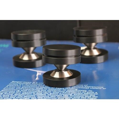 4 Set Speaker Sound Isolation Feet Speaker Spikes Base Pad Audio Cones HiFi Mounts Amplifier Stand Base Pad