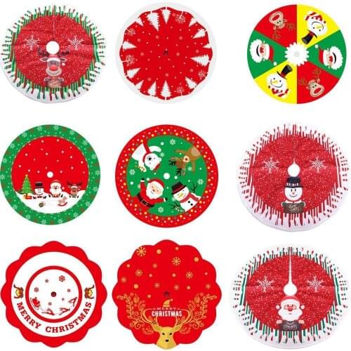 80-84CM Christmas Tree Skirt Carpet New Year Decorations Xmas Decoration Tree Skirt Ornaments Festive Party Supplies