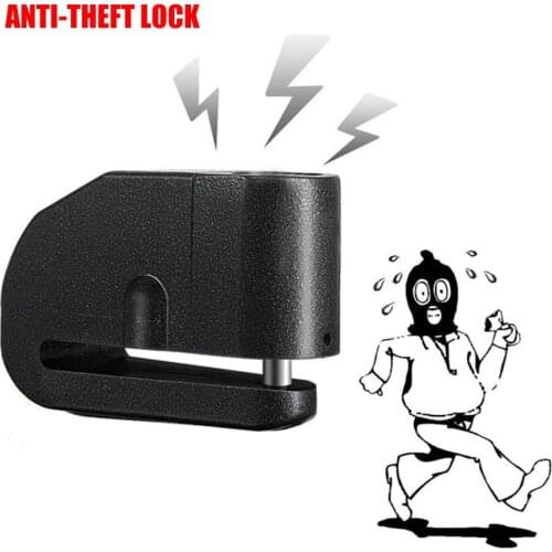 Disc Brake Lock Motorcycle Alarm Electric Car Lock Bicycle Lock Mountain Bike Lock Waterproof Aluminum Alloy Anti - Theft Lock A