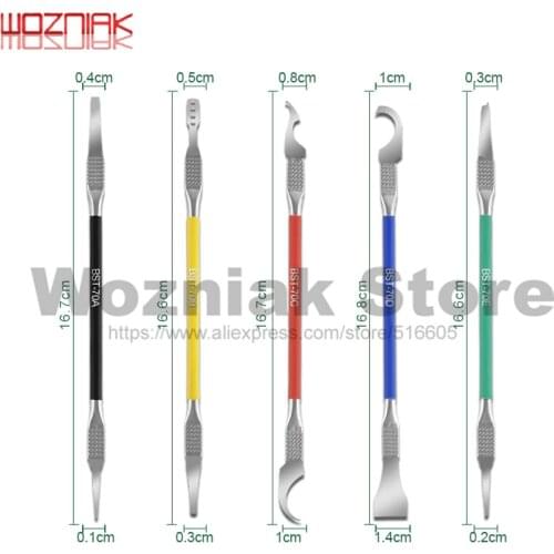 BST-70 5pcs/1set Mobile Phone Motherboard BGA Chip Remove Tool Pry Knife IC Chip CPU Remover Glue Cleaner