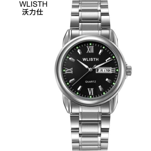 WLISTH Classic Quartz Watches for Men Hour Montre Homme Fashion Luxury Date Week Display Luminous Pointer Business Mens Watch