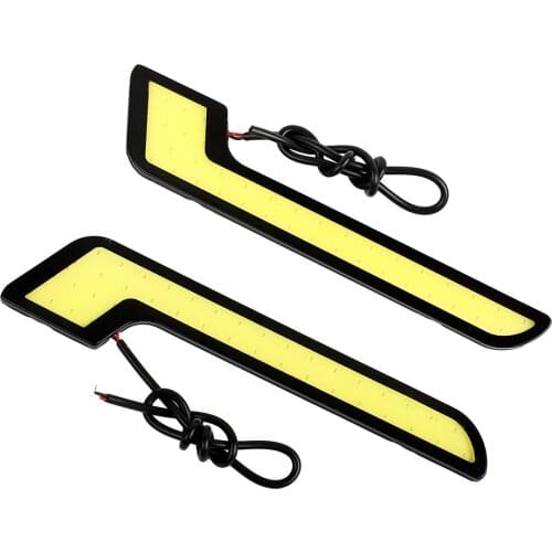 2Pcs/Set DC 12V Car Fog Lamps External Light Universal LED Car DRL Car-styling COB Daytime Running Lights