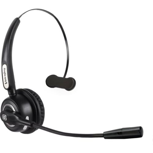 Truck Driver Headset/Bluetooth Phone Headset with Microphone, Office Bluetooth Headset with Noise Canceling Bluetooth Headphones