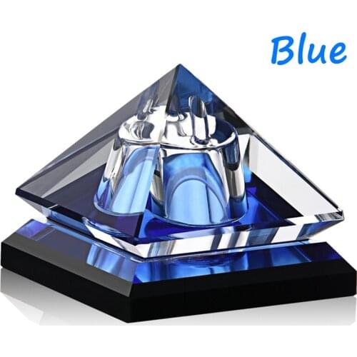 Crystal Pyramid Perfume Bottle Parfum Container Healing Collect Energy eliminate peculiar smell Home Accessor Ornament Car Decor