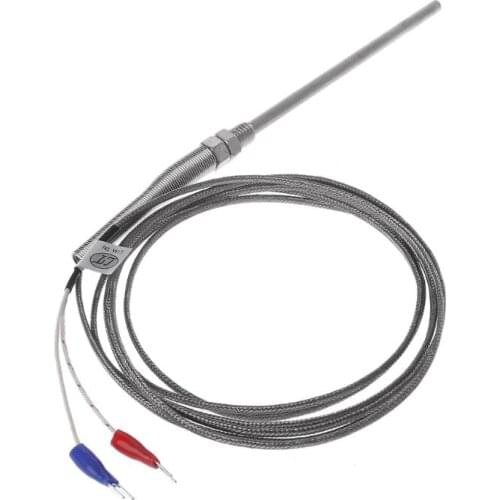 K type Thermocouple 2m Cable M8 Thread Temperature Sensor Probe 50mm/100mm/200mm X6HD