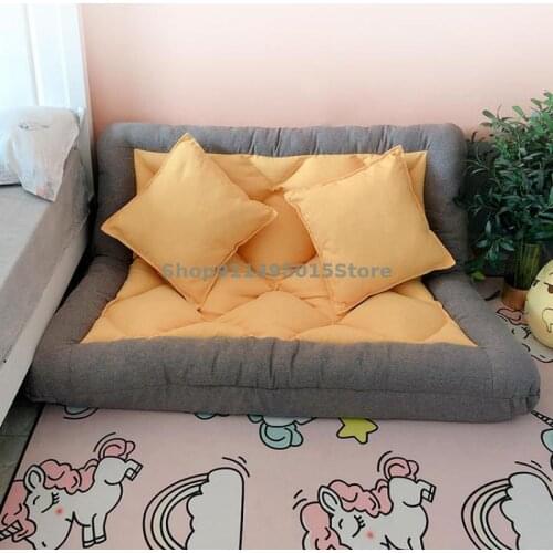 Lazy Sofa Tatami Bed Folding Deck Chair Balcony Leisure Ground Small Apartment Single Double Bedroom Net Red Chair