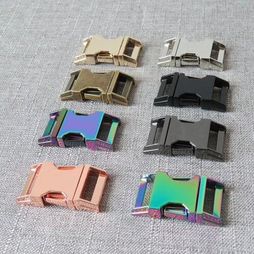 100Pcs 20mm Metal Side Release Buckle Hardware Straps Belt Clasp For Pet Dog Collar Paracord Outdoor Sewing DIY Accessory