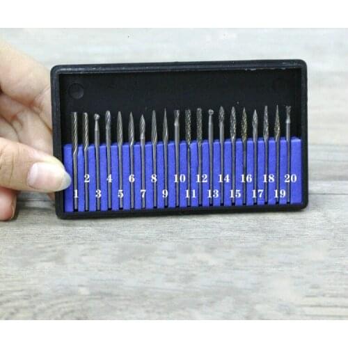 Mini mill high hardness tungsten carbide / tungsten carbide rotary file grinding head / cutter 2.35mm