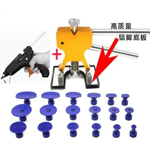 Paintless Dent Repair Tools Dent Repair Kit Car Dent Puller with 18pcs Pad Puller Tabs Removal Kits for Vehicle Car Auto Tool