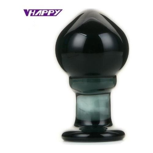 New Big anal plug glass Sex toys for man adults G-spot male masturbator Dildo butt plug Gay Man erotic shop VP-AP02030
