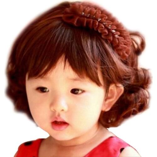 Lovely Adorable Boys Girls Hair Wig Full Head Children Wigs Cute Kids Daily Wearing Hairpiece For 5-10 Years Old girls