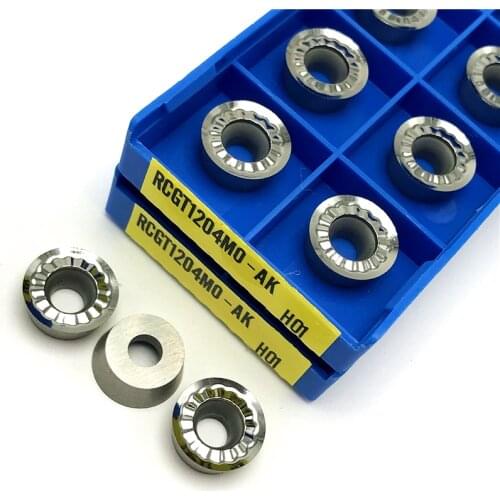 RCGT1204 AK H01Milling insert Indexable tools Cutting tools for aluminum CNC turning tool RCGT 1204 carbide wood turning tools