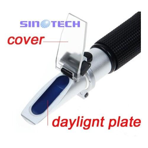 Hand held Antifreeze Refractometer 1.100-1.400sg Battery + Brake fluid tester RHA-503ATC