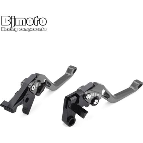 BJMOTO Motorbike Brakes Lever CNC Adjustable Brake Clutch Levers For Scrambler Cafe Racer 2017 HYPERMOTARD 821 SP 2013-2015