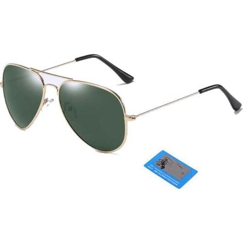 Sunglasses men polarized uv400 pilot Small sun glasses mirror 55mm rays anti-glare high quality 2019 Retro