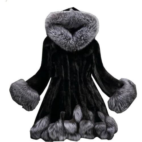 TQGQG Fur Coats With Collar