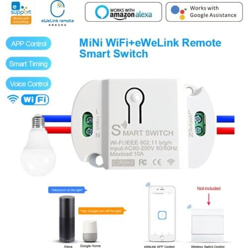 WiFi Smart Switch Wireless Voice Control Timer Home Automation Module Smart Switch Accessories Support Alexa Google home Alice