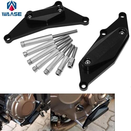 Waase Left & Right Engine Stator Clutch Crash Frame Sliders Protector For HONDA CB650R CB 650 RA Neo Sports Cafe 2019 2020 2021
