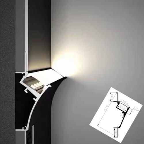 8m (8pcs) a lot, 1m per piece, black aluminum profile for led strip light with milky cover