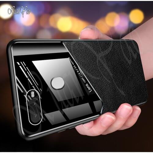 A5 A7 A7X A3S XUANYAO Ultra Slim Silicone Soft Edge Case For OPPO A8 A9 A11X A12 A15 Case Magnetic Leather Hard Back Cover Case